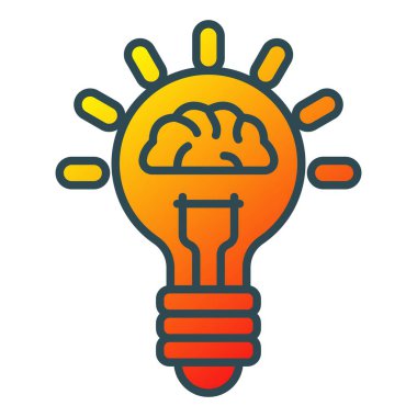 Fikir vektör simgesi. Yazdırma, mobil ve web uygulamaları için kullanılabilir.