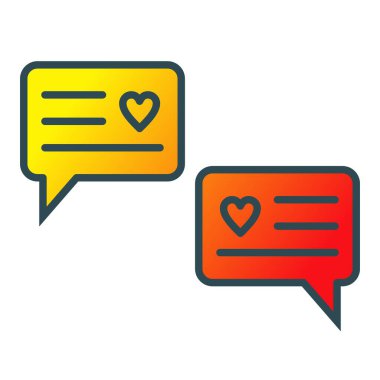 Mesaj vektör simgesi. Yazdırma, mobil ve web uygulamaları için kullanılabilir.