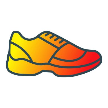 Sneaker vektör simgesi. Yazdırma, mobil ve web uygulamaları için kullanılabilir.