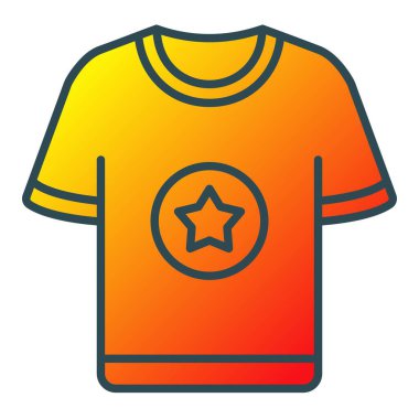 Tshirt vektör simgesi. Yazdırma, mobil ve web uygulamaları için kullanılabilir.