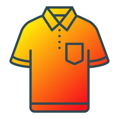 Gömlek vektör simgesi. Yazdırma, mobil ve web uygulamaları için kullanılabilir.