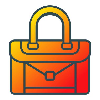 Çanta vektör ikonu. Yazdırma, mobil ve web uygulamaları için kullanılabilir.