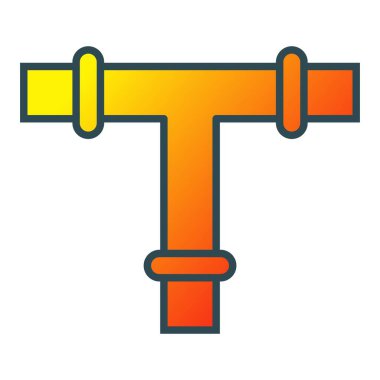 Plastik boru vektör simgesi. Yazdırma, mobil ve web uygulamaları için kullanılabilir.