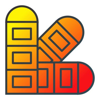 Örnekleme vektör simgesini boya. Yazdırma, mobil ve web uygulamaları için kullanılabilir.