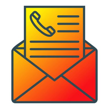 E- posta vektör simgesi. Yazdırma, mobil ve web uygulamaları için kullanılabilir.