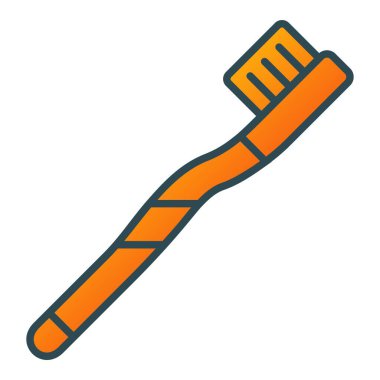 Diş fırçası vektör simgesi. Yazdırma, mobil ve web uygulamaları için kullanılabilir.