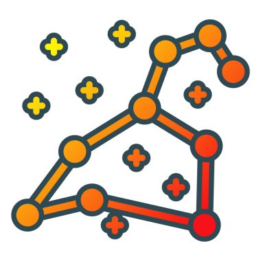 Takımyıldız vektör simgesi. Yazdırma, mobil ve web uygulamaları için kullanılabilir.