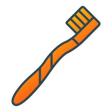 Diş fırçası vektör simgesi. Yazdırma, mobil ve web uygulamaları için kullanılabilir.
