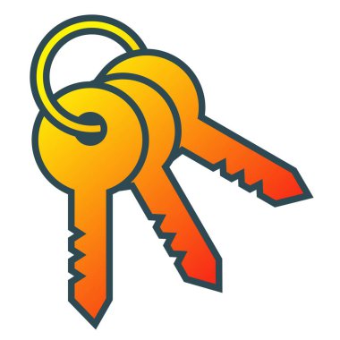 Anahtar Set vektör simgesi. Yazdırma, mobil ve web uygulamaları için kullanılabilir.