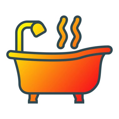 Jakuzi vektör simgesi. Yazdırma, mobil ve web uygulamaları için kullanılabilir.