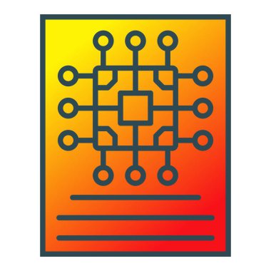 Belge vektör simgesi. Yazdırma, mobil ve web uygulamaları için kullanılabilir.