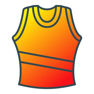 Singlet vektör simgesi. Yazdırma, mobil ve web uygulamaları için kullanılabilir.
