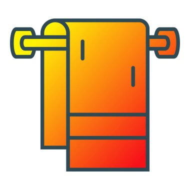 Havlu vektör simgesi. Yazdırma, mobil ve web uygulamaları için kullanılabilir.