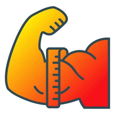 Teyp vektör simgesi ölçülüyor. Yazdırma, mobil ve web uygulamaları için kullanılabilir.