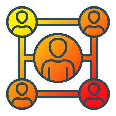 Organizasyon vektör simgesi. Yazdırma, mobil ve web uygulamaları için kullanılabilir.