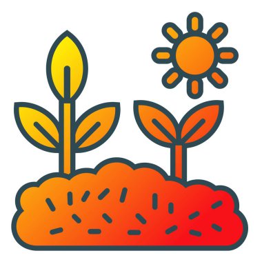 Plantasyon vektör simgesi. Yazdırma, mobil ve web uygulamaları için kullanılabilir.