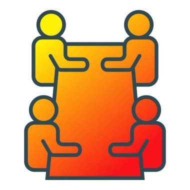 Vektör simgesi ile buluşuyorum. Yazdırma, mobil ve web uygulamaları için kullanılabilir.