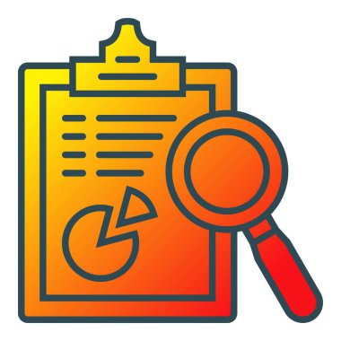 Araştırma vektör simgesi. Yazdırma, mobil ve web uygulamaları için kullanılabilir.