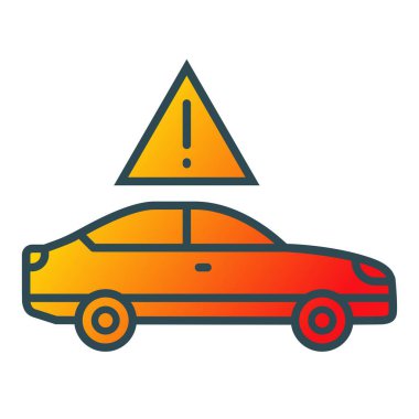 Uyarı vektör simgesi. Yazdırma, mobil ve web uygulamaları için kullanılabilir.