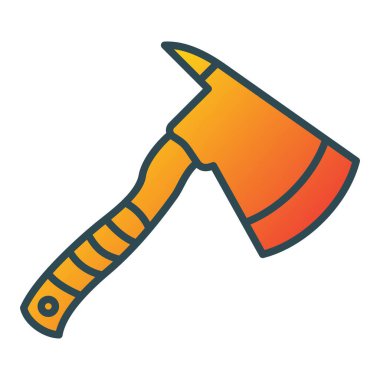 Axe vektör simgesi. Yazdırma, mobil ve web uygulamaları için kullanılabilir.