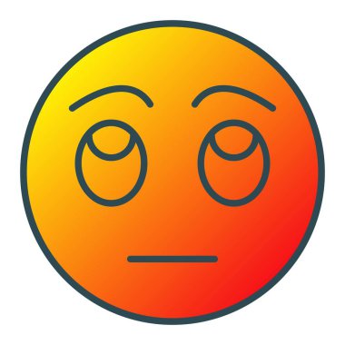 Rolling Eyes vektör simgesi. Yazdırma, mobil ve web uygulamaları için kullanılabilir.