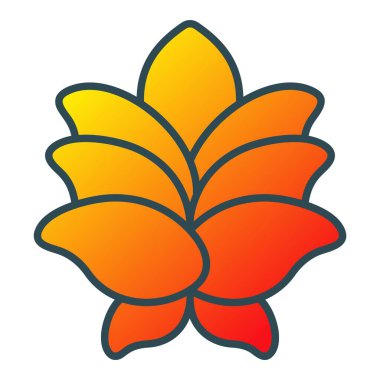 Lotus vektör simgesi. Yazdırma, mobil ve web uygulamaları için kullanılabilir.