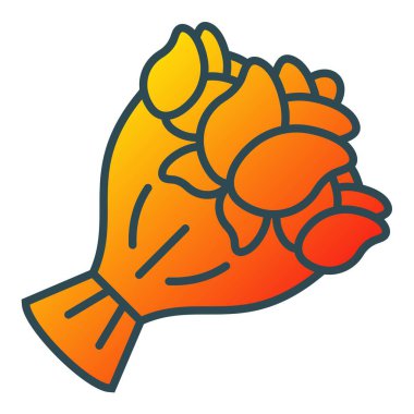 Buket vektör simgesi. Yazdırma, mobil ve web uygulamaları için kullanılabilir.