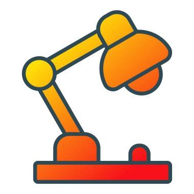 Masa lambası vektör simgesi. Yazdırma, mobil ve web uygulamaları için kullanılabilir.