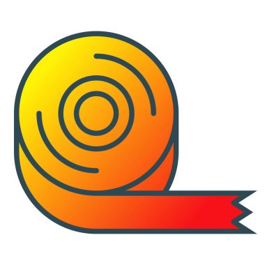 Yapışkan bant vektör simgesi. Yazdırma, mobil ve web uygulamaları için kullanılabilir.