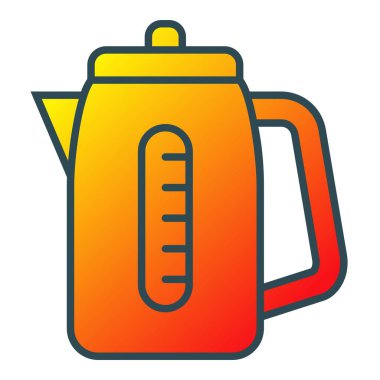 Çaydanlık vektör simgesi. Yazdırma, mobil ve web uygulamaları için kullanılabilir.