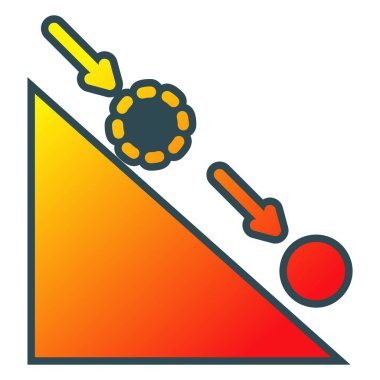 Hareket vektörü simgesi kanunu. Yazdırma, mobil ve web uygulamaları için kullanılabilir.