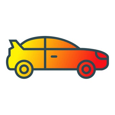 Araba oyuncağı vektör simgesi. Yazdırma, mobil ve web uygulamaları için kullanılabilir.