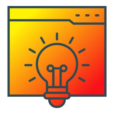 Çözüm vektör simgesi. Yazdırma, mobil ve web uygulamaları için kullanılabilir.