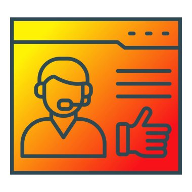 İyi geri besleme vektör simgesi. Yazdırma, mobil ve web uygulamaları için kullanılabilir.