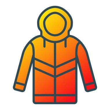 Ceket vektör simgesi. Yazdırma, mobil ve web uygulamaları için kullanılabilir.