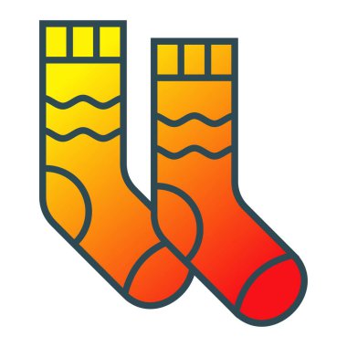 Çorap vektör ikonu. Yazdırma, mobil ve web uygulamaları için kullanılabilir.