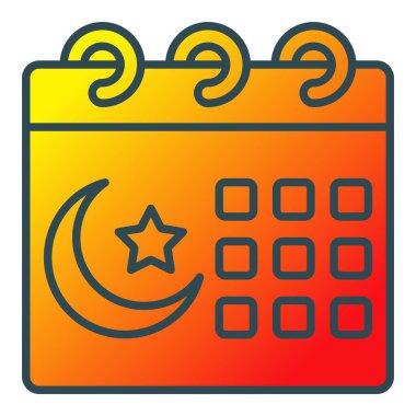 Takvim vektör simgesi. Yazdırma, mobil ve web uygulamaları için kullanılabilir.