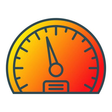 Hız göstergesi vektör simgesi. Yazdırma, mobil ve web uygulamaları için kullanılabilir.