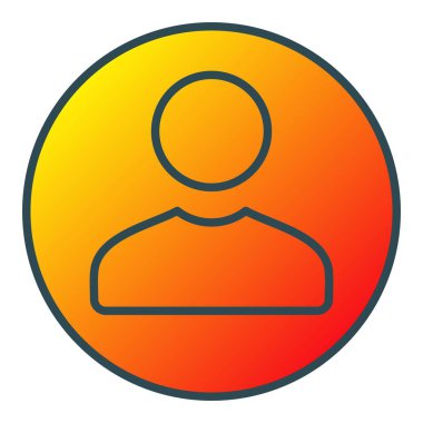 Kullanıcı vektör simgesi. Yazdırma, mobil ve web uygulamaları için kullanılabilir.