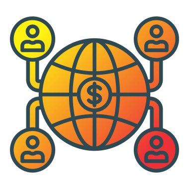 Genel Bağlantı vektör simgesi. Yazdırma, mobil ve web uygulamaları için kullanılabilir.