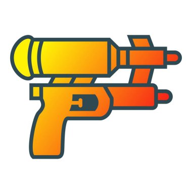 Su Silahı vektör simgesi. Yazdırma, mobil ve web uygulamaları için kullanılabilir.