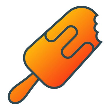 Dondurma vektör simgesi. Yazdırma, mobil ve web uygulamaları için kullanılabilir.