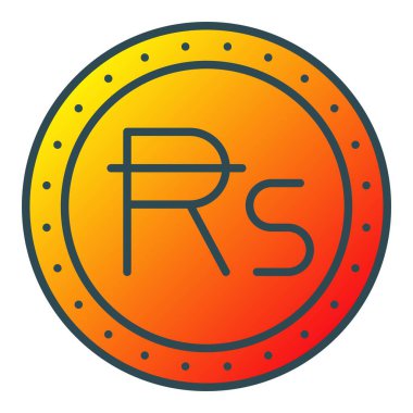 Rupi vektör simgesi. Yazdırma, mobil ve web uygulamaları için kullanılabilir.