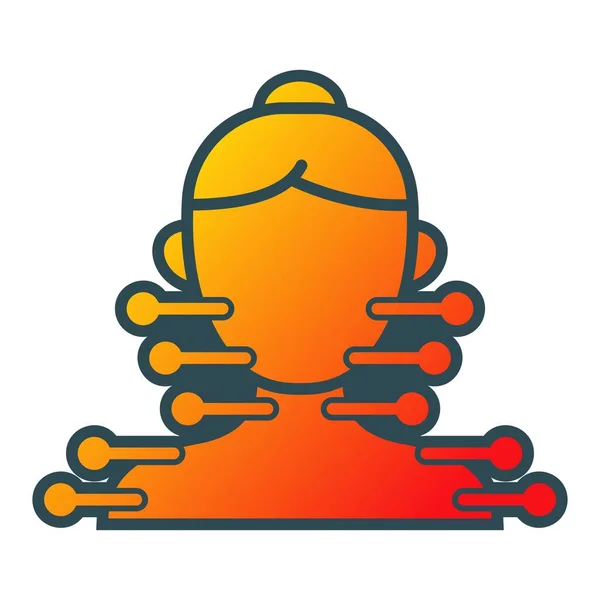 Acupuncture vector icon. Can be used for printing, mobile and web applications.