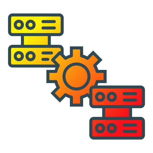 Database vector icon. Can be used for printing, mobile and web applications.