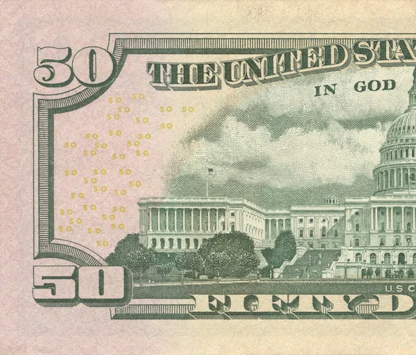 Primer Plano Nosotros Billetes Dólares — Foto de Stock