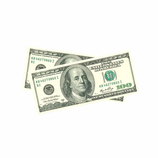 Dollar Bill White Paper — Stock Photo, Image