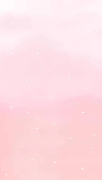 Cielo Rosa Con Nubi Sfondo Vettoriale — Foto Stock