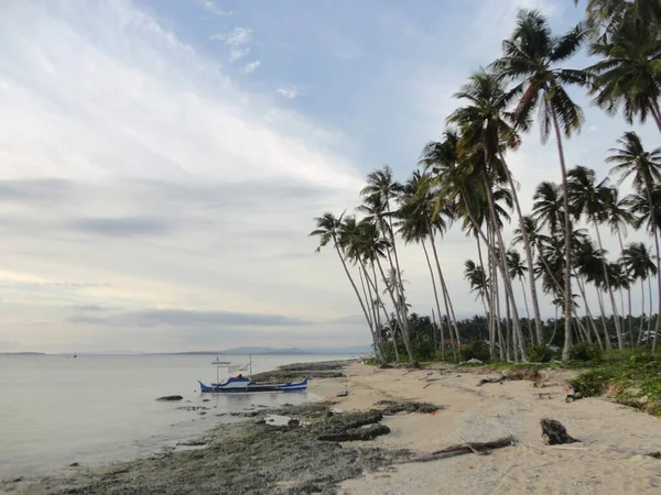 Beautiful White Sand Beach Situado Norte Maluku Indonesia Hermoso Paisaje — Foto de Stock
