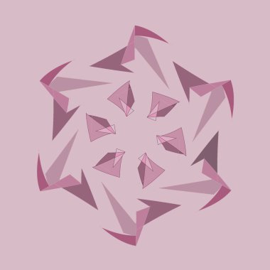 soyutlama, illüstrasyon, sanat, pembe, üçgen